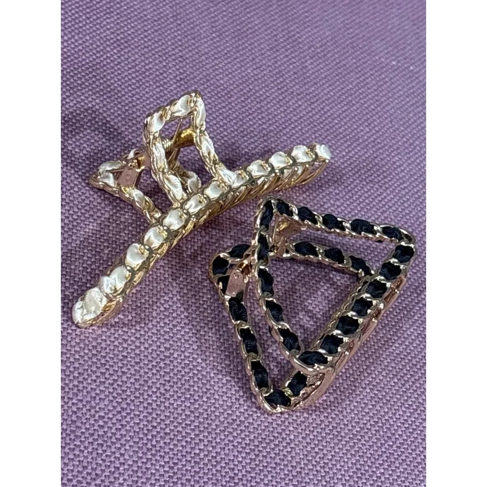 8 Other Reasons Ta Da Clip Set in Gold New Womens Hair Tie